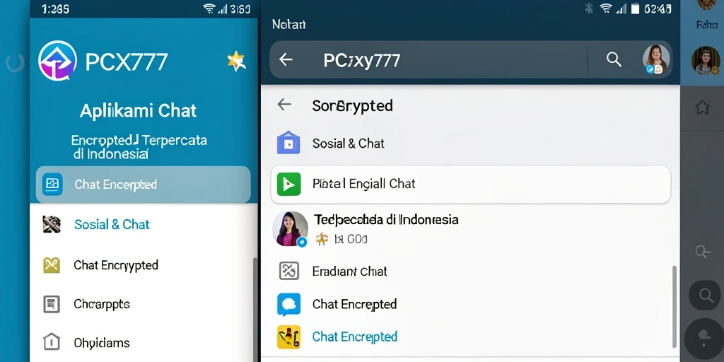 Antarmuka intuitif PCX777 yang menawan untuk chatting yang aman.