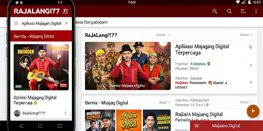 Antarmuka utama RAJALANGIT77 yang modern dan mudah digunakan.