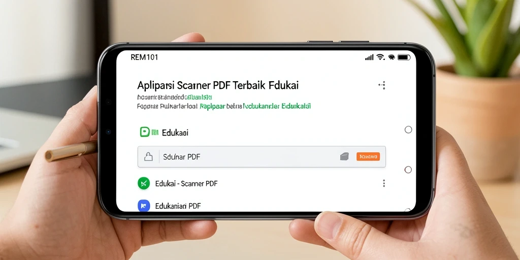 Tampilan antarmuka user-friendly aplikasi <strong>REMI101</strong> untuk pemindaian PDF.